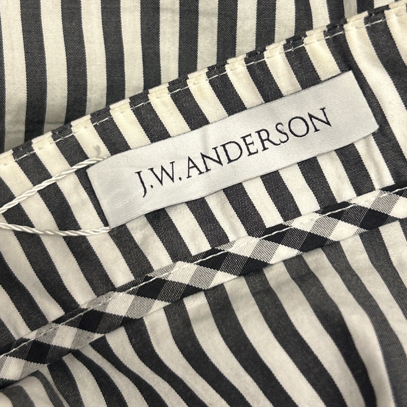 JW Anderson Black And White Asymmetrical Striped Skirt