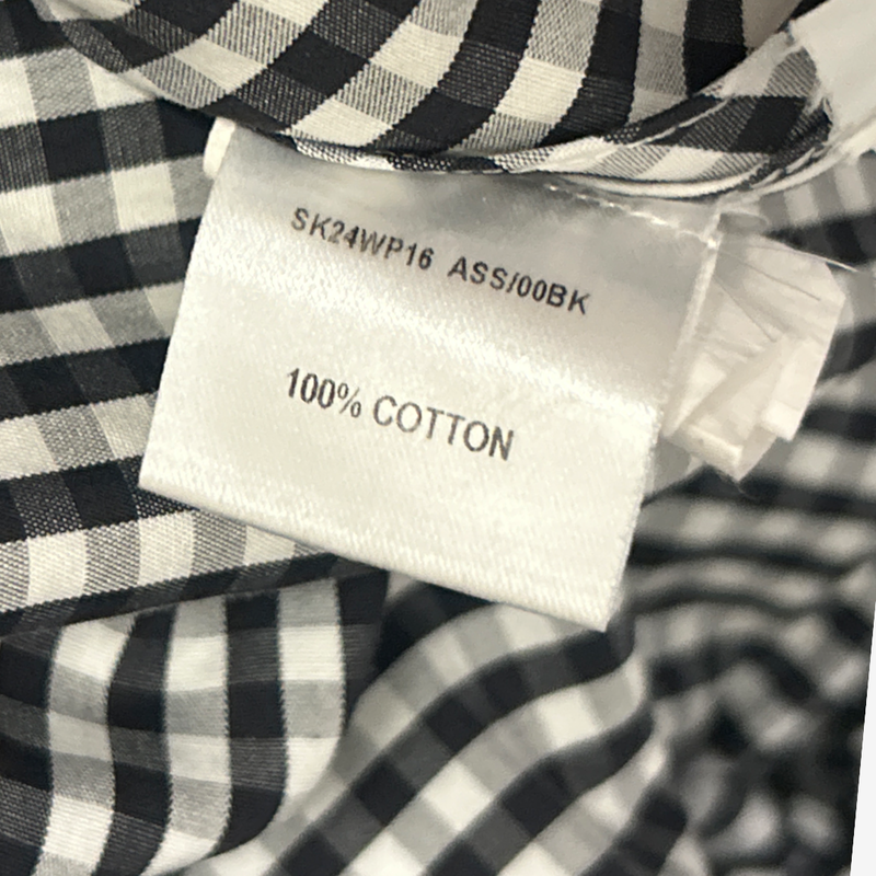 JW Anderson Black And White Asymmetrical Striped Skirt