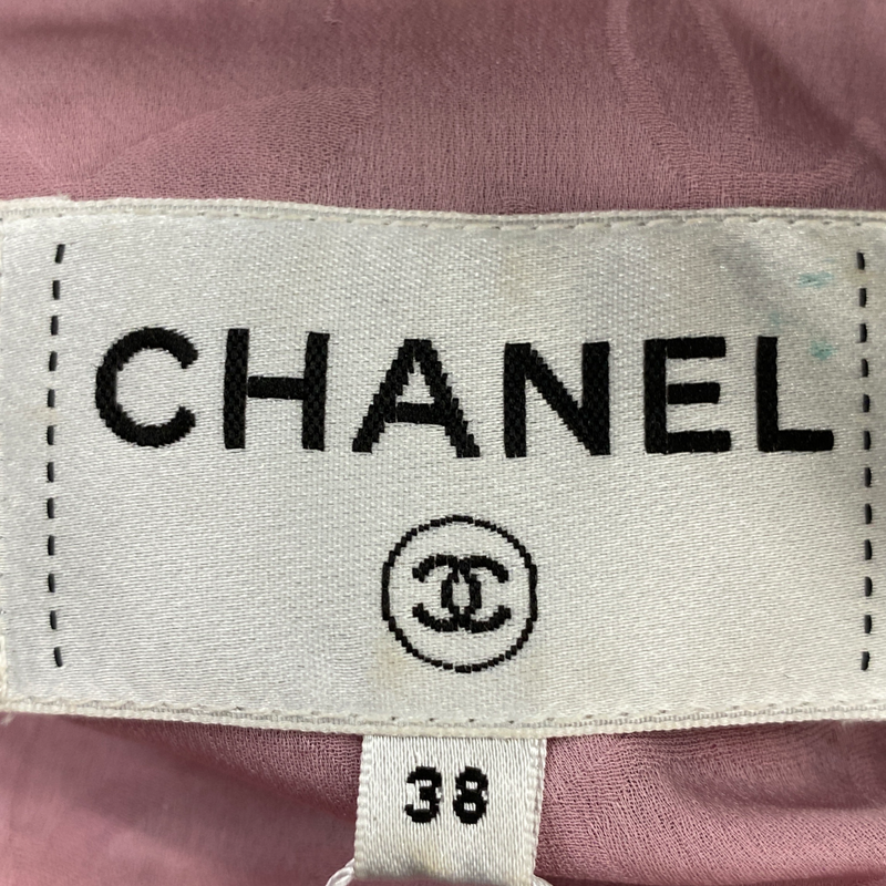 Chanel tweed rainbow pink button playsuit