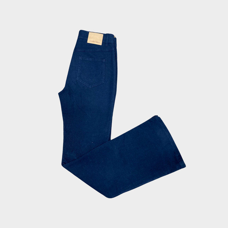 See By Chloé women's navy corduroy trousers