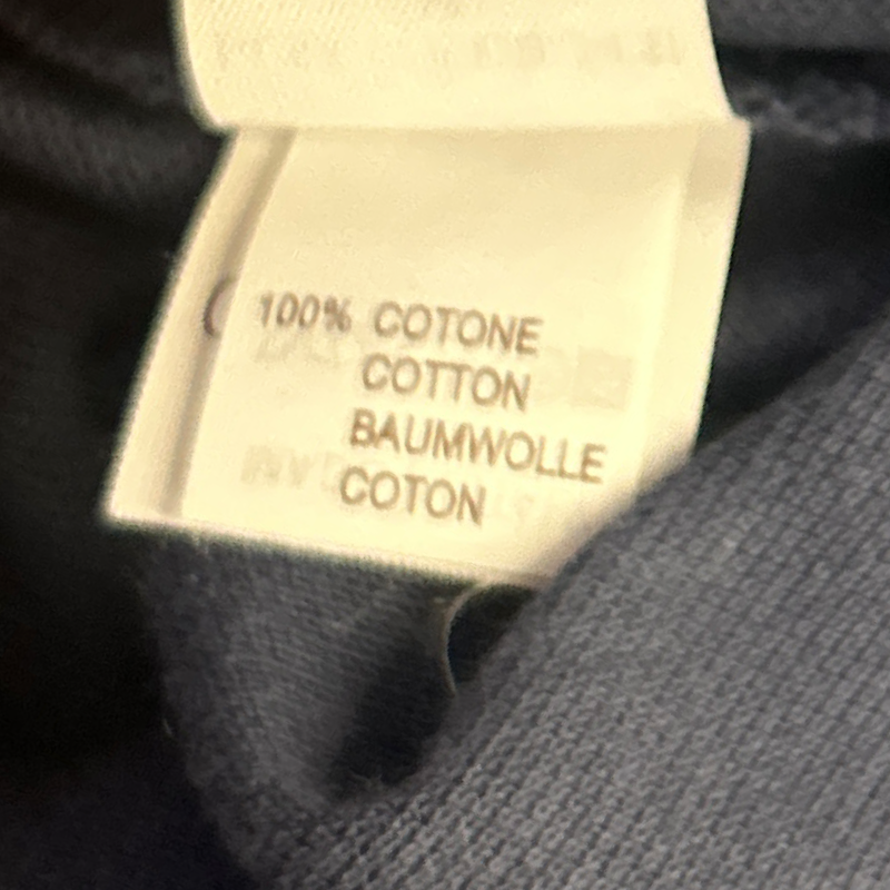 Brunello Cucinelli men's navy blue cotton polo t-shirt