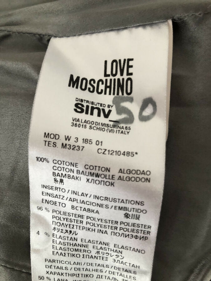 Love Moschino women's grey and cream jacket