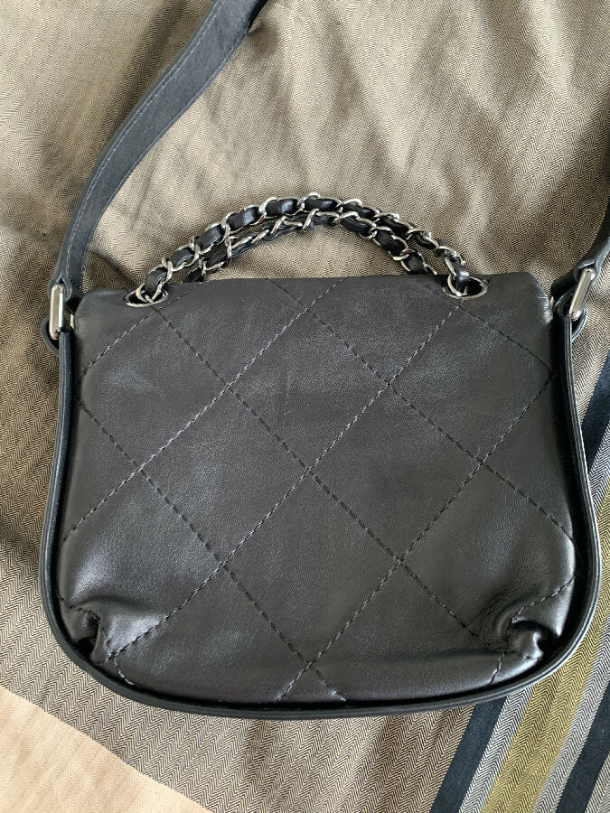 Chanel black quilted lambskin Country mini crossbody bag