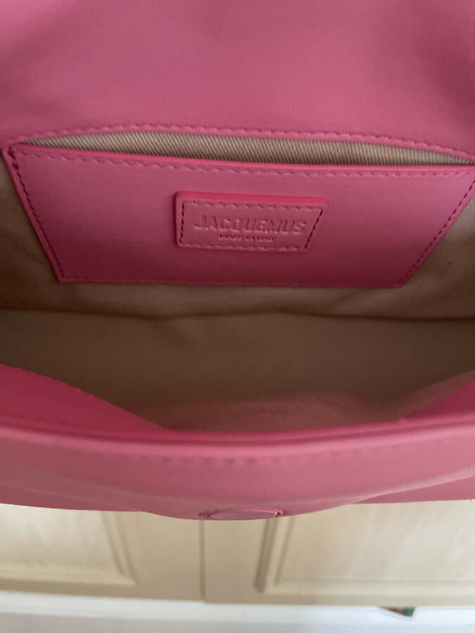 Jacquemus pink padded leather Bambimou bag
