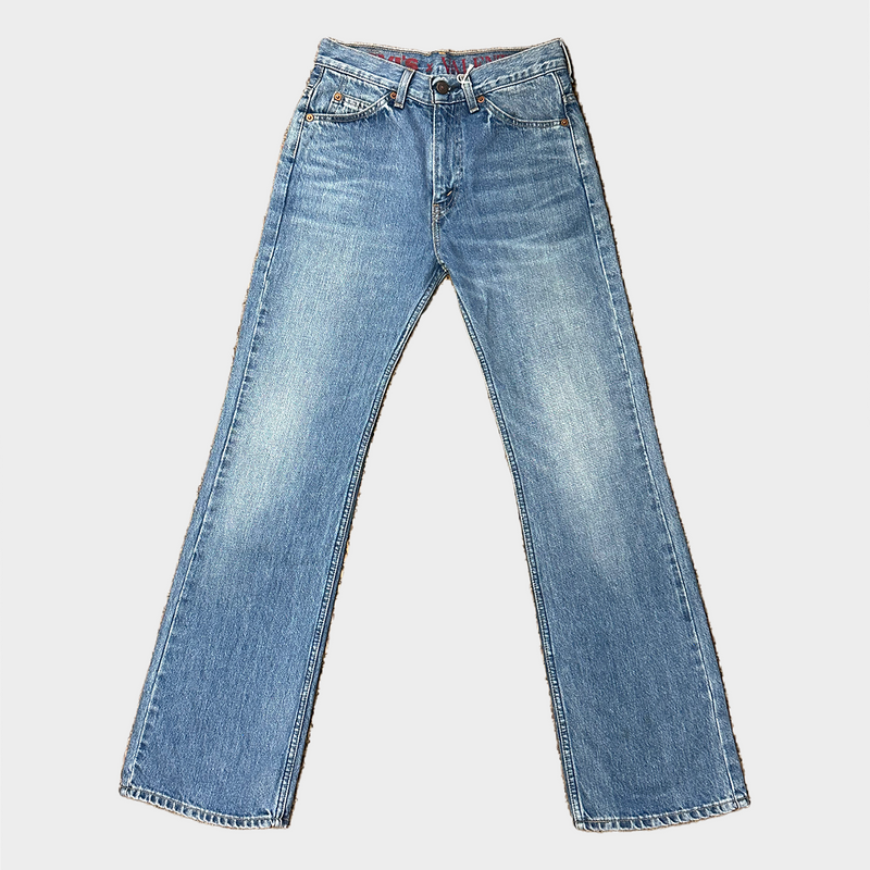 Levi's x Valentino women's blue denim flared jeans