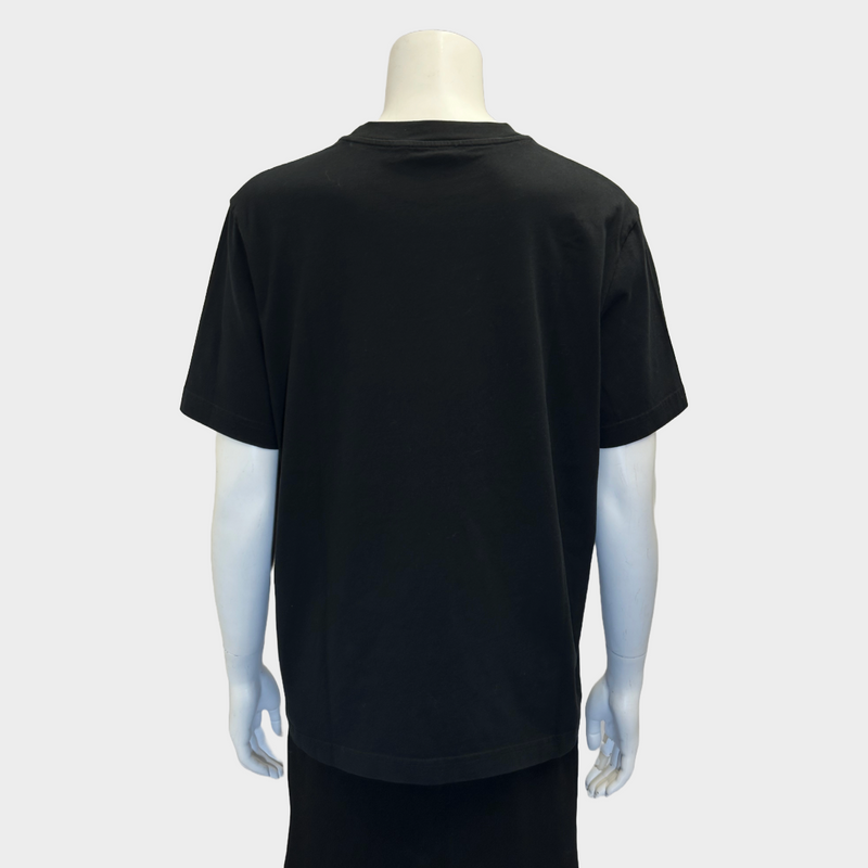 Balenciaga women's black cotton logo t-shirt
