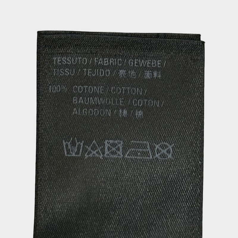Balenciaga women's black cotton logo t-shirt