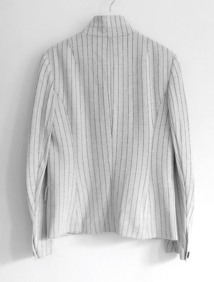 Rag & Bone women's grey pinstripe Slade blazer