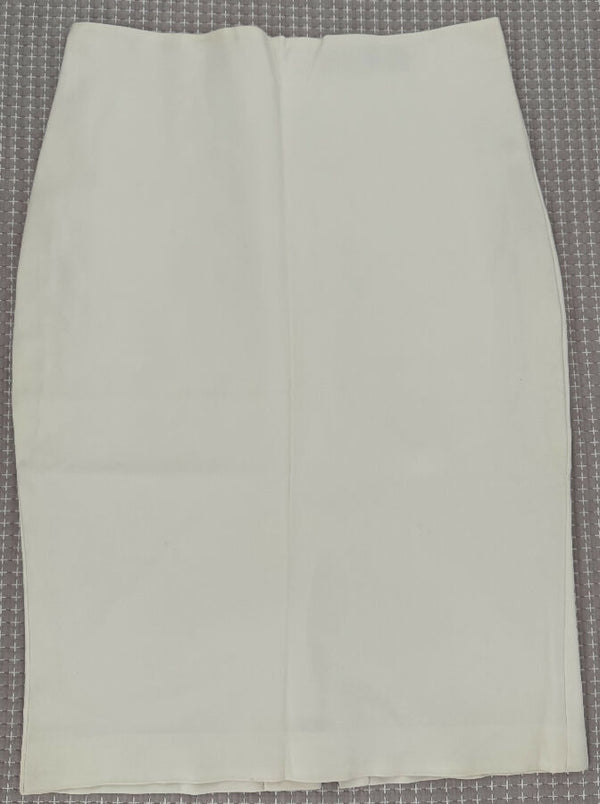 Versace Ivory Fitted Pencil Skirt