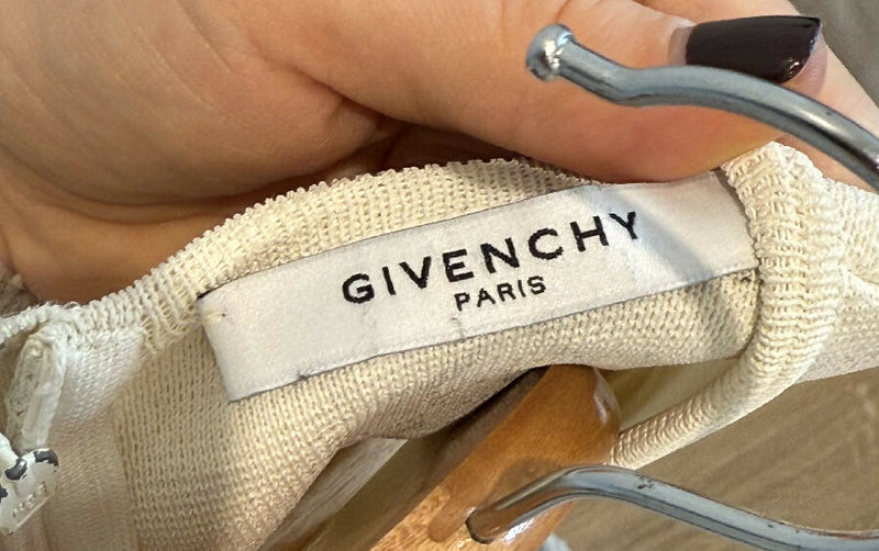 Givenchy women's beige Sleeveless Knit Sheath Dress