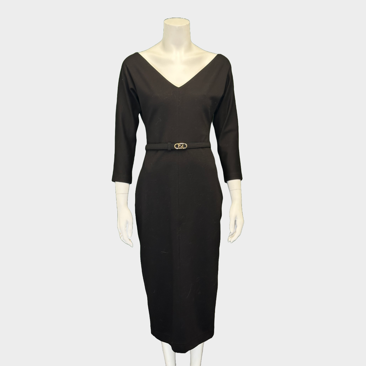 【送料&関税込】Fendi Dress With Belt Beige Dress with belt Fendi - Vitkac Italy