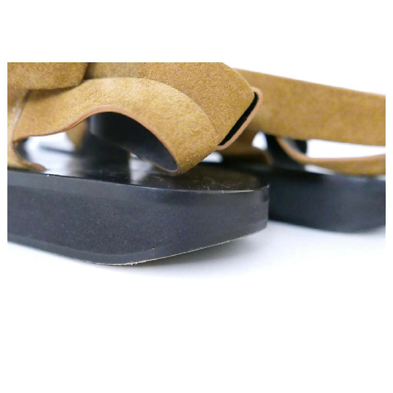 Isabel Marant women's tan suede platform sandals