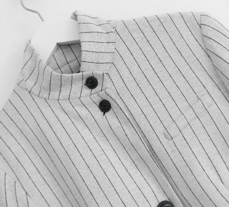 Rag & Bone women's grey pinstripe Slade blazer