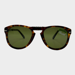 Persol x Steve McQueen men's dark brown tortoiseshell foldable limited edition sunglasses