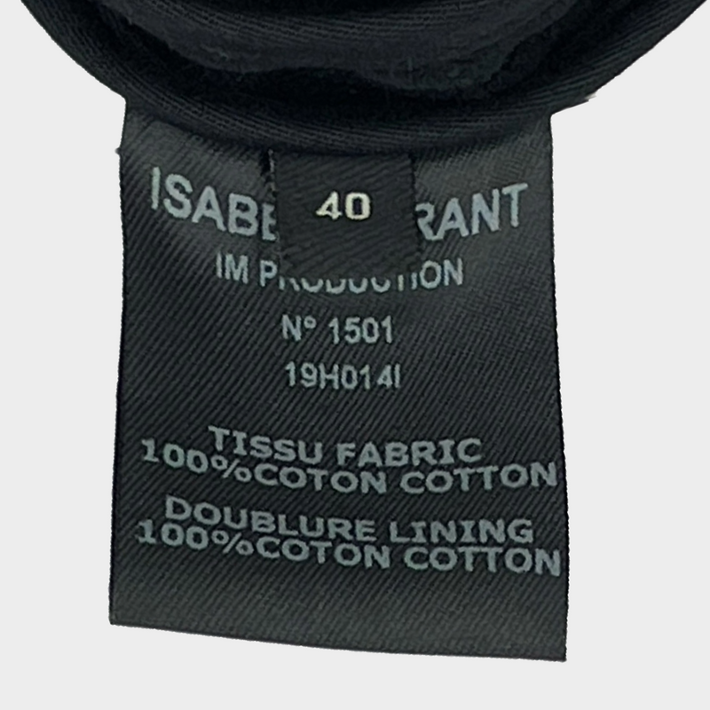 Isabel Marant women's black velour mini skirt