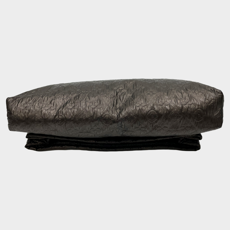 Louis Vuitton women's brown embossed monogram textured leather clutch