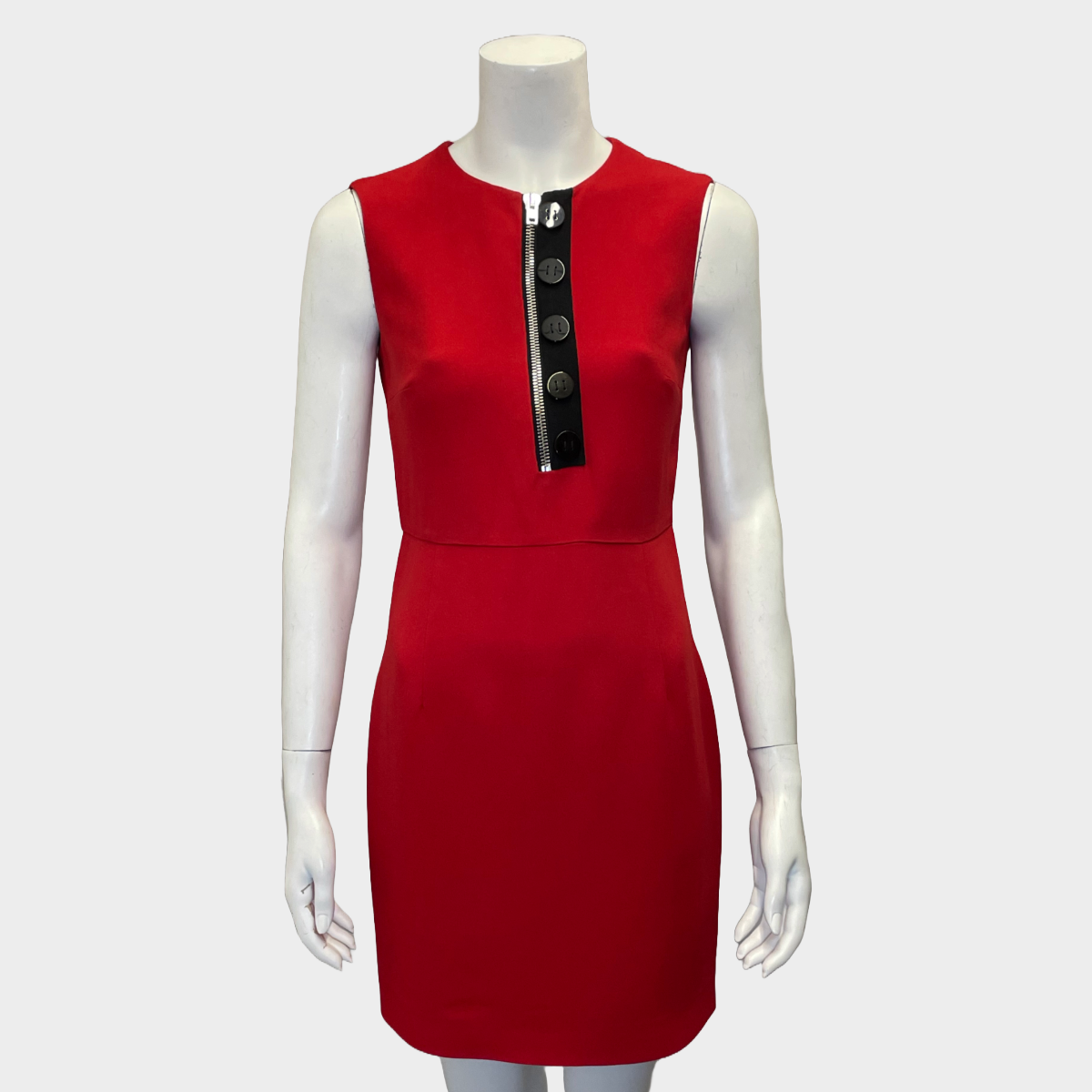 Miu Miu women's red cotton sleeveless mini dress – Loop Generation