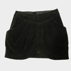 Isabel Marant women's black velour mini skirt