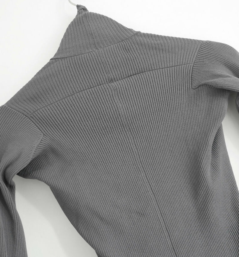 Louis Vuitton women's dove grey turtleneck sweater