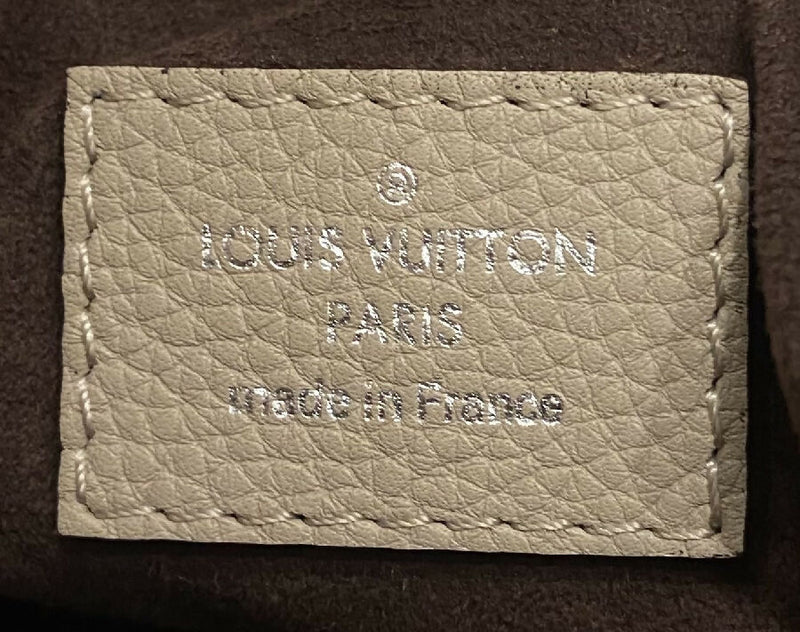 Louis Vuitton beige Babylone PM Mahina Galet Bag