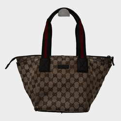 Gucci vintage multicoloured GG Monogram Canvas Leather Tote Bag