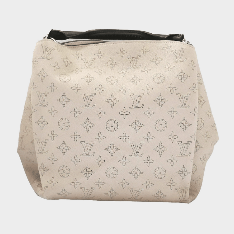 Louis Vuitton beige Babylone PM Mahina Galet Bag