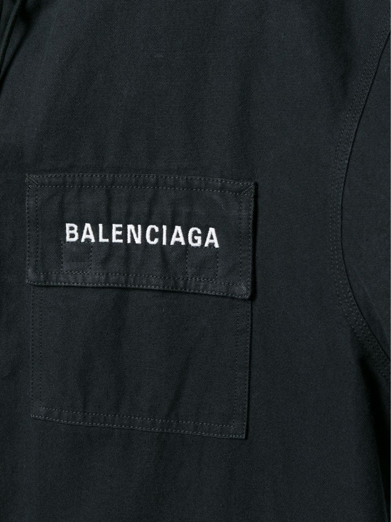 Balenciaga men's black opera parka