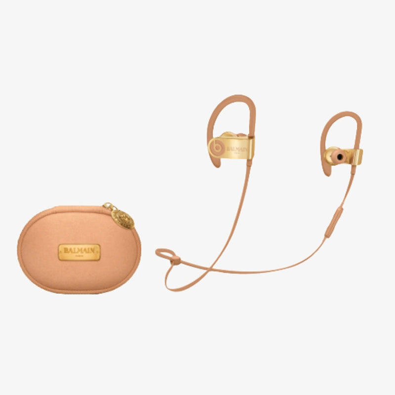 Balmain X Beats golden powerbeats 3 wireless earphones