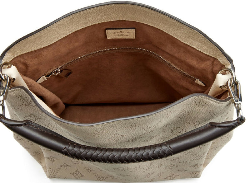 Louis Vuitton beige Babylone PM Mahina Galet Bag