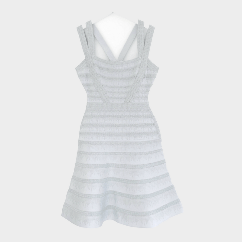Herve Leger blue Carole Dress