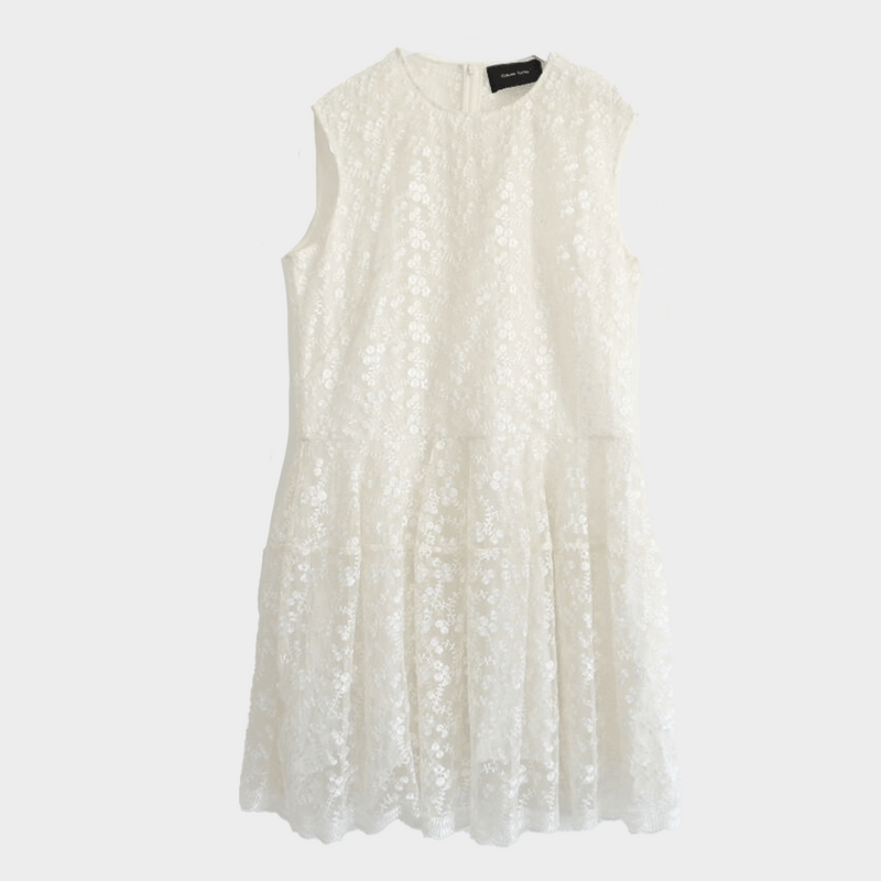 Simone Rocha women's cream Embroidered mini Dress
