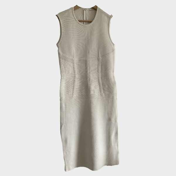 Givenchy women's beige Sleeveless Knit Sheath Dress