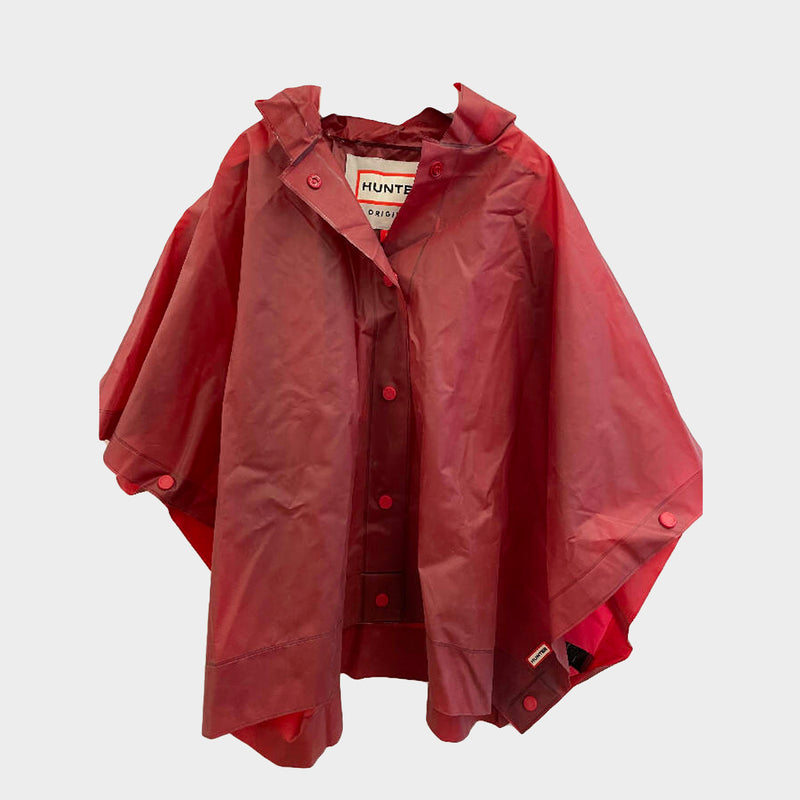 Hunter boy’s red vinyl waterproof poncho