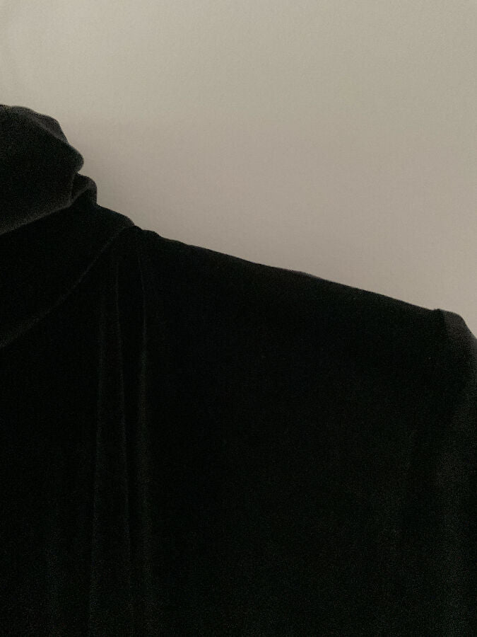 Alexandre Vauthier women's black velvet occasion dress