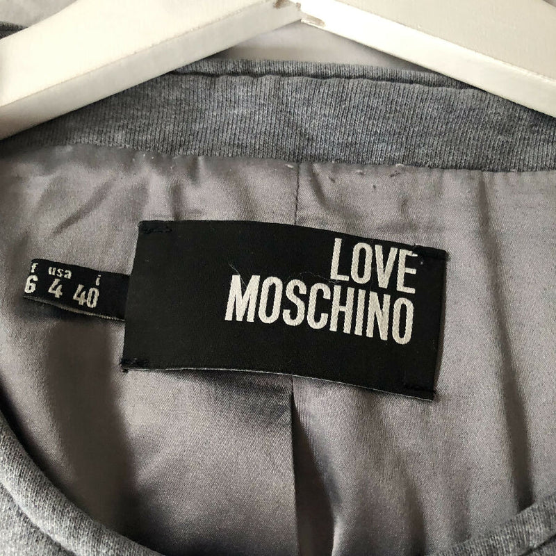 Love Moschino women's grey and cream jacket