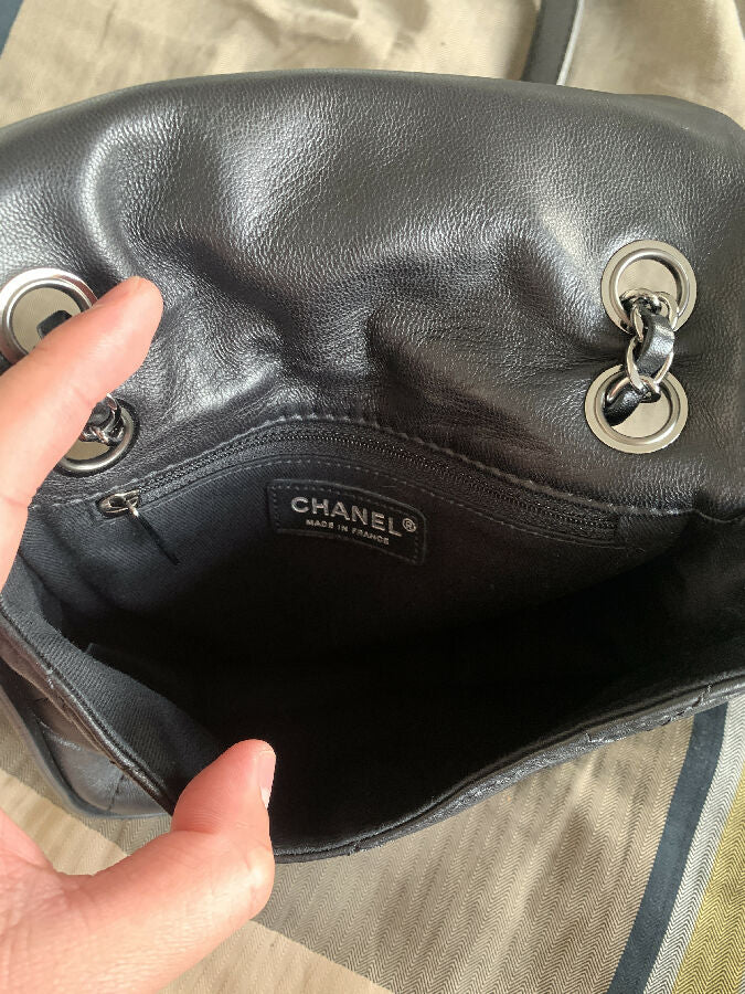 Chanel black quilted lambskin Country mini crossbody bag