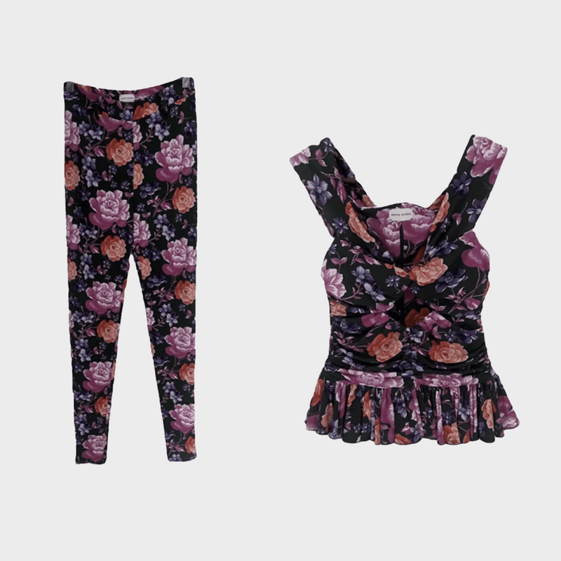 Magda Butrym women's multicoloured Floral Top and Pants Set
