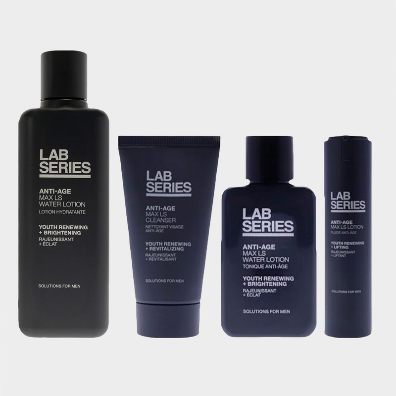 Lab Series men's skincare set of Max LS water lotion & ultimate heavy lifters set