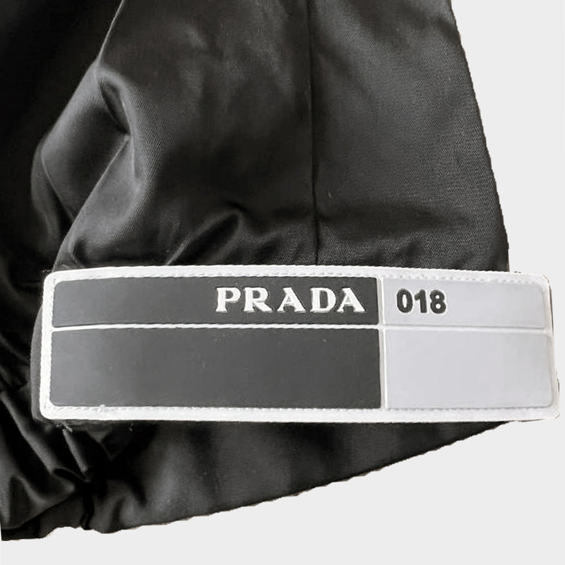 Prada women's black nylon joggers