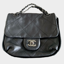 Chanel black quilted lambskin Country mini crossbody bag