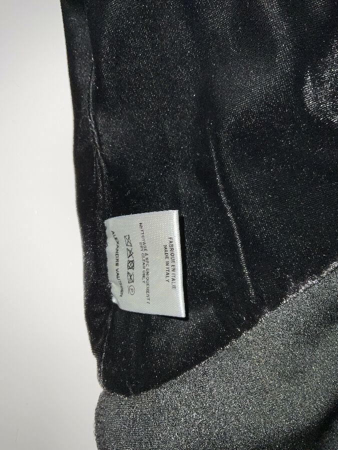 Alexandre Vauthier women's black velvet occasion dress