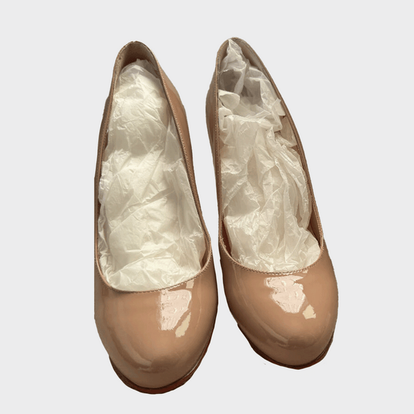 Christian Louboutin women's NudeFifi 85 Patent leather heels