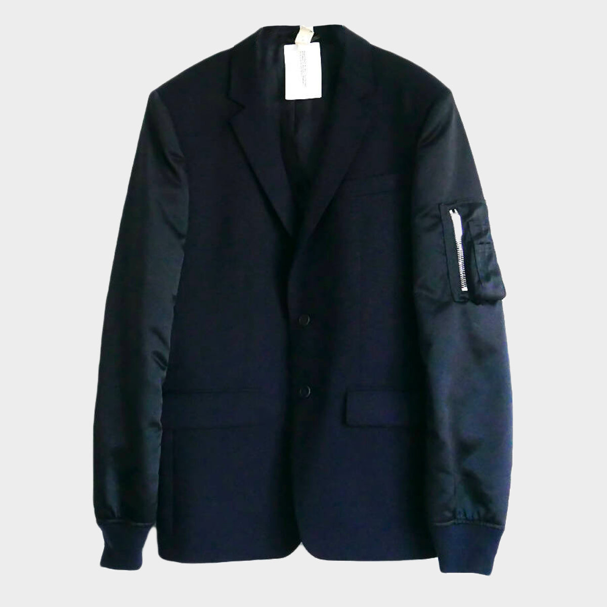 Givenchy men's navy hybrid bomber/blazer jacket – Loop