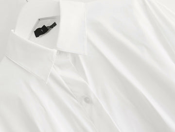 Theory women's white Fitted Shirt Dress – Loop Generation