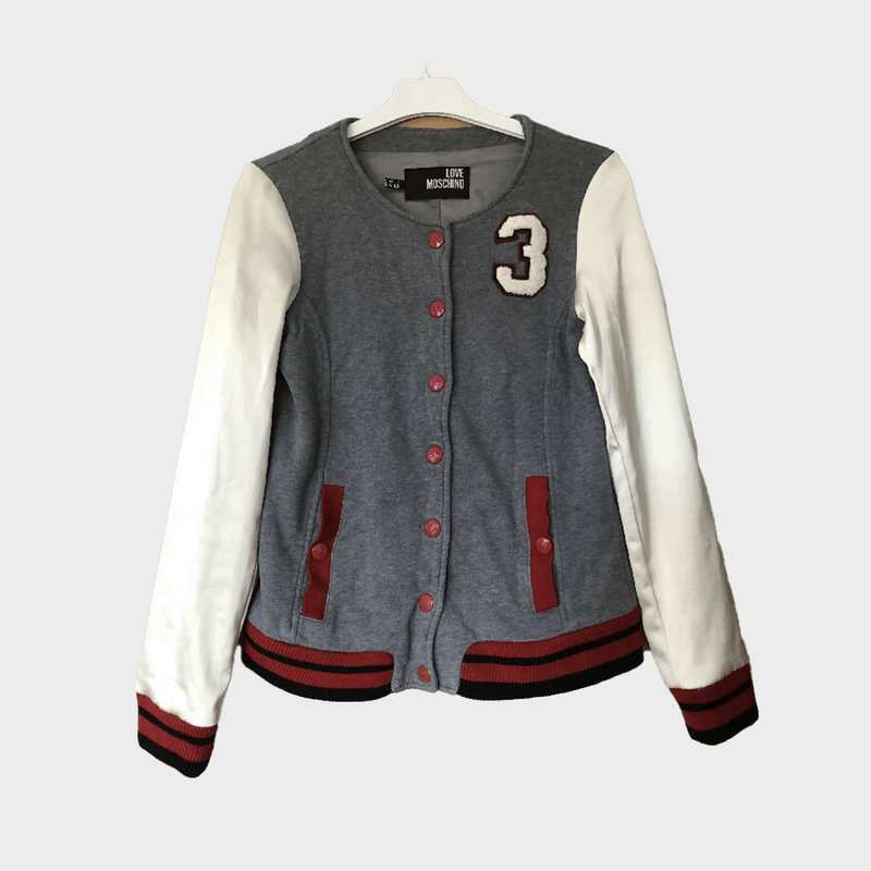 Love Moschino women's grey and cream jacket