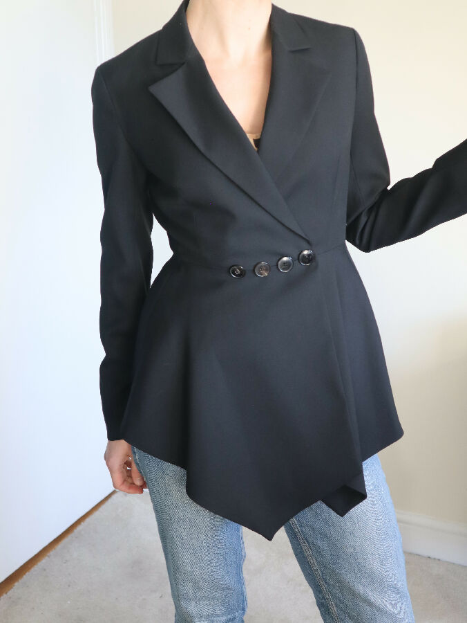 Christian Dior women's black blazer jacket