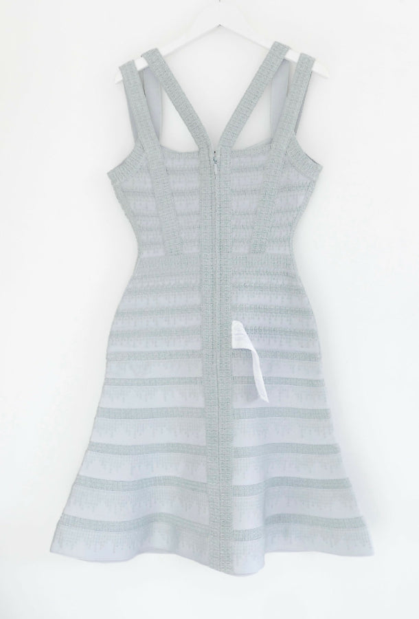 Herve Leger blue Carole Dress