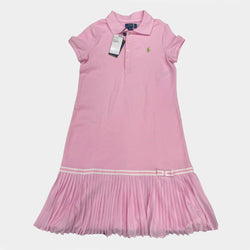 Polo Ralph Lauren girl's baby pink cotton short-sleeve dress