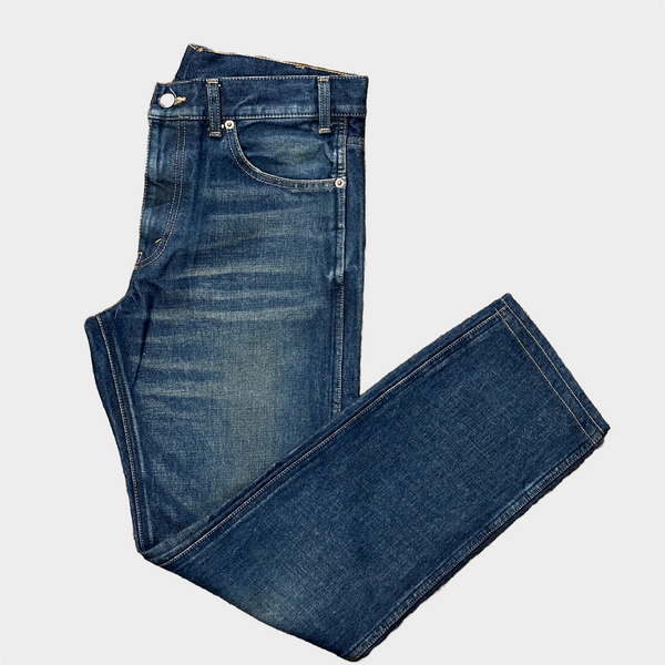 Celine men's blue cotton washed jeans