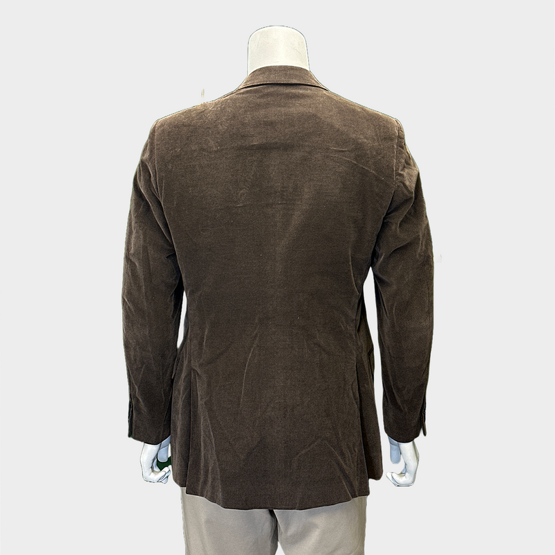 Ermenegildo Zegna men's brown velour blazer